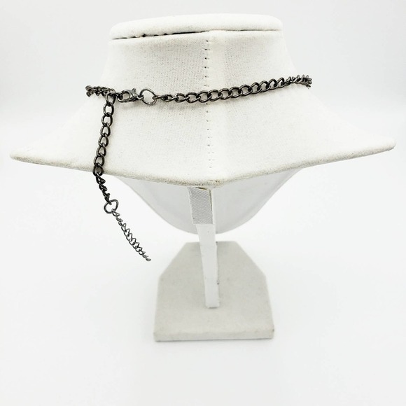 - Yellow Necklace Statement Piece Floral Bling Collar - Picture 5 of 7